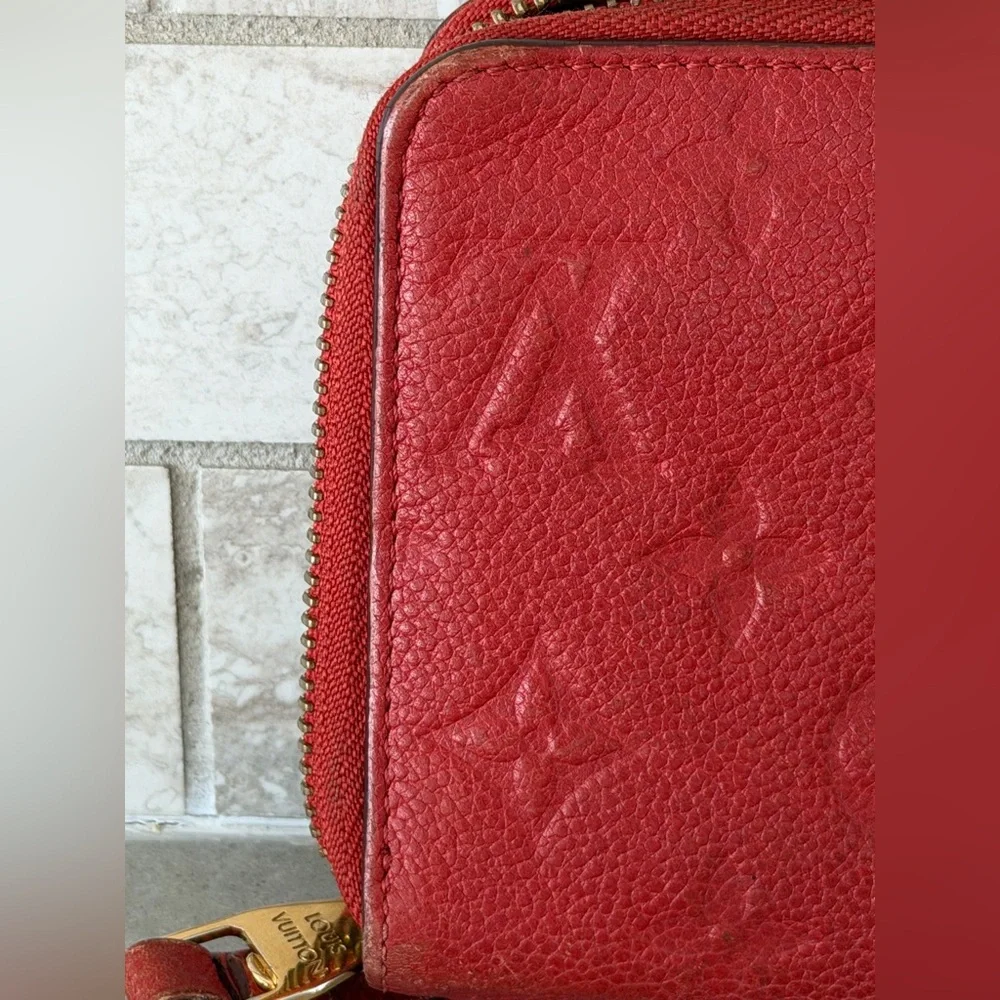Authentic Louis Vuitton Empriente Red Wallet with COA and dustbag and box - Picture 9 of 12